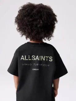 Noir/camouflage - T-shirt smALLSAINTS jeune oversize à Col rond