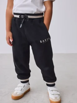 Noir/Ecru - Baker by Ted Baker Varsity 3 Pieces Sweat-shirt à capuche, T-shirt et Joggings Ensemble