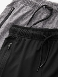 Noir/Gris - Short de sport léger 2 Pack (3-17ans)