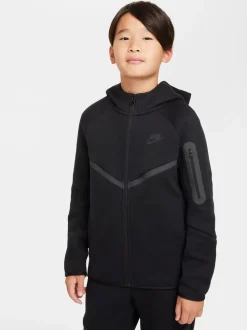 Noir/Gris - Sweat à capuche zippé Nike Tech Fleece