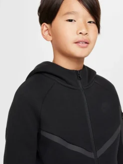 Noir/Gris - Sweat à capuche zippé Nike Tech Fleece