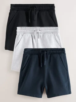Noir/gris/bleu marine - Short en jersey 3 Pack (3mois-7ans)