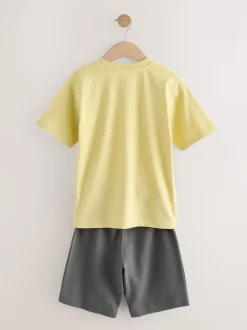noir/gris/jaune - Pyjama court 3 Pack (3-16ans)