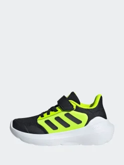 Noir/Jaune - adidas Tensaur Run 2.0 Baskets enfant à crochets et boucles
