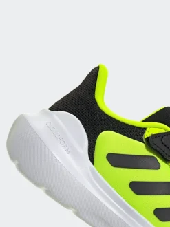 Noir/Jaune - adidas Tensaur Run 2.0 Baskets enfant à crochets et boucles