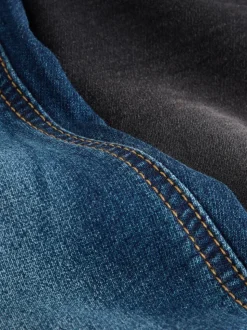 Noir/Marine - Lot de 2 jean extensible à taille élastique (3-16ans)