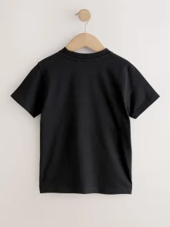 Noir/Neutre - T-shirt Manches courtes coloré (3-16ans)