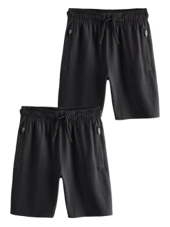 Noir/Noir - Short de sport léger 2 Pack (3-17ans)