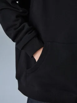 Noir/Or - SmallSaints Oversized Underground Pullover Sweat-shirt à capuche