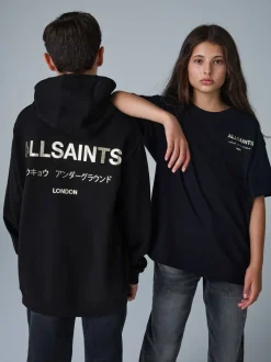 Noir/Or - SmallSaints Oversized Underground Pullover Sweat-shirt à capuche