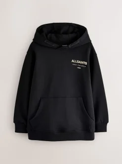 Noir/Or - SmallSaints Oversized Underground Pullover Sweat-shirt à capuche