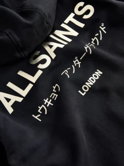 Noir/Or - SmallSaints Oversized Underground Pullover Sweat-shirt à capuche