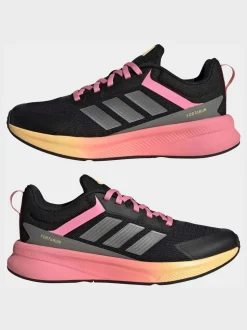 Noir/Rose - adidas Fortarun 4.0 Baskets Dentelle Junior
