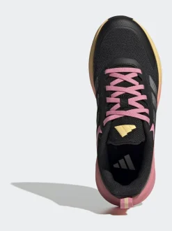 Noir/Rose - adidas Fortarun 4.0 Baskets Dentelle Junior