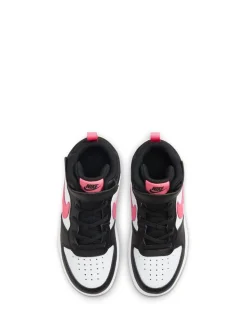 Noir/Rose - Nike Junior Court Borough Mid Trainers