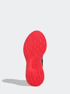 Noir/Rouge - adidas Baskets de course Runfalcon 5 à lacets élastiques pour enfant