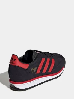Noir/Rouge - Baskets Adidas Original SL 72 RS Junior
