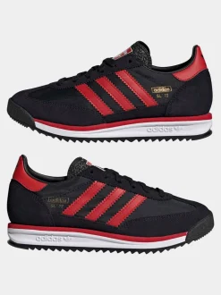 Noir/Rouge - Baskets Adidas Original SL 72 RS Junior