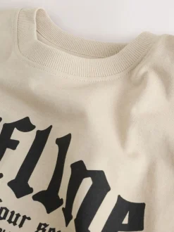 Noir/Rouge/Beige Sable Offline - Lot de 2 pyjamas en tissu à carreaux à manches longues (3-16ans)