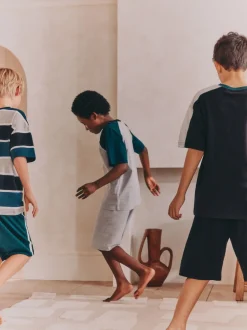 Noir/Vert - Pyjama court 3 Pack (3-16ans)