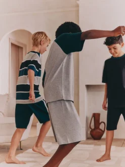 Noir/Vert - Pyjama court 3 Pack (3-16ans)