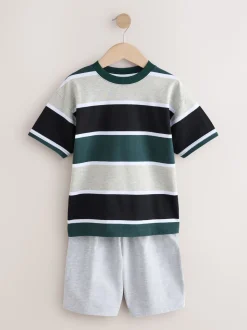 Noir/Vert - Pyjama court 3 Pack (3-16ans)