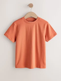 Noir/vert/bleu/blanc/rouille/gris - Lot de 8 T-shirts à manches courtes (3-16ans)