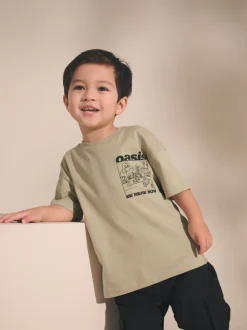 Oasisneutre - T-shirt Band Graphic Manches Courts (3mois-8ans)