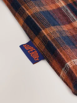 Orange - Chemise Superdry à carreaux