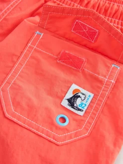 Orange - Short de bain à coutures contrastées (3-16ans)