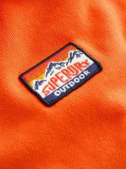 Orange - Sweat-shirt à capuche Superdry zippé