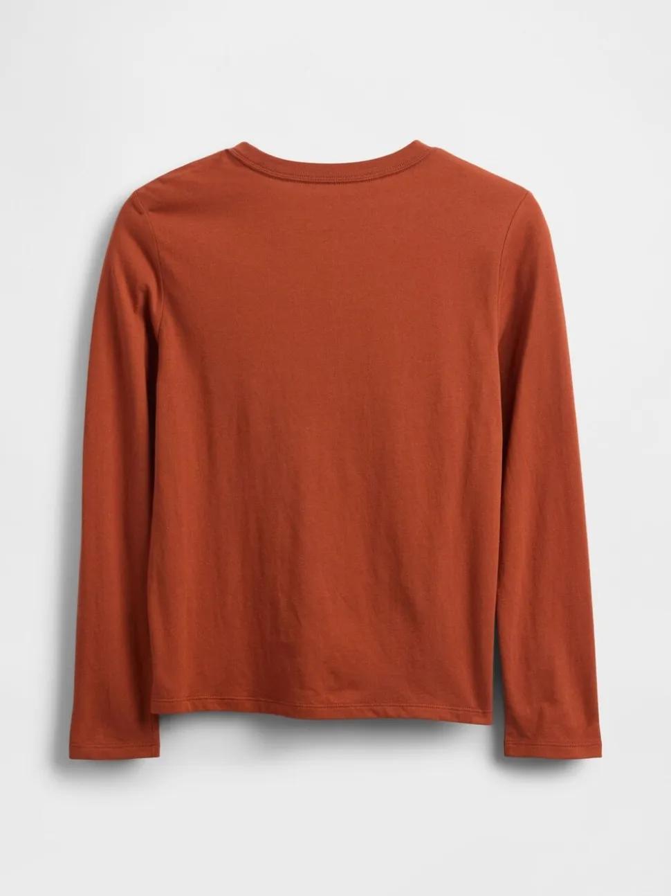 Orange - T-shirt Gap 100% coton à manches longues (4-13ans)