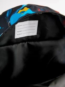 Orange Glitch imprimé - Sac à dos imprimé