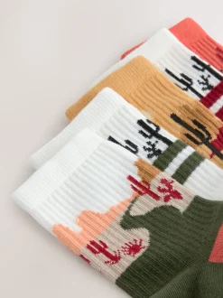 Ouest neutre - Cushioned Semelle intérieure Cotton Rich Ribbed Tipped Chaussettes 5 Lot