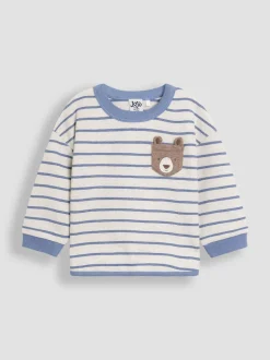 Ours bleu - Haut à poche JoJo Maman Bébé à motif appliqué