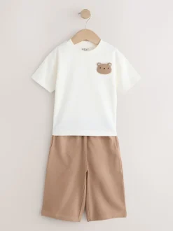 Ours bleu - T-shirt à manches courtes et Joggings légers Ensemble de 2 (3mois -7ans)