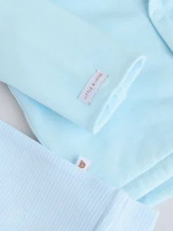 Ours bleu - Veste en jersey, Body et Leggings bébé Ensemble 3 pièces (0mois-2ans)