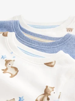 Ours bleu clair - Lot de 3 pyjamas Snuggle (9mois-6ans)