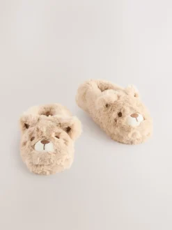 Ours brun neutre - Slippers de caractère