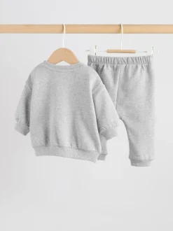 Ours gris - Ensemble Sweat-shirt et Survêtement bébé (0mois-2ans)