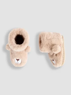 ours marron - Chaussons bottes JoJo Maman Bébé en peluche