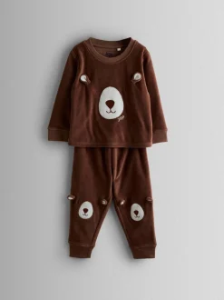 ours marron - Pyjama JoJo Maman Bébé en jersey douillet