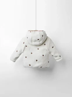 ours marron - Veste JoJo Maman Bébé réversible doublée de polaire