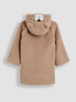 Ours naturel - Couverture JoJo Maman Bébé douillette à capuche