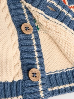 Ours Varsity - Cardigan 100% coton (0mois-2ans)