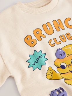 Pancaches Neutre Brunch Club - T-shirt Manches courtes Graphic (3mths-7yrs)