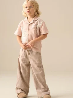 Pantalon Angel & Rocket Edison en coton lin coupe décontractée