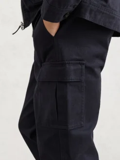 Pantalon cargo Reiss Alpine en coton à jambe large