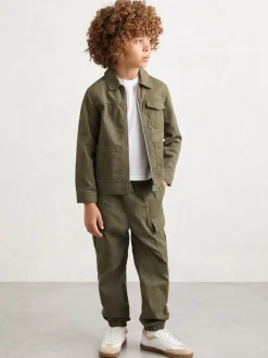 Pantalon cargo Reiss Helix en coton à chevilles resserrées