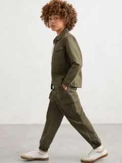 Pantalon cargo Reiss Helix en coton à chevilles resserrées